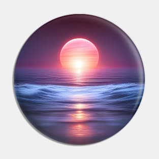 Ocean Sunset Pin