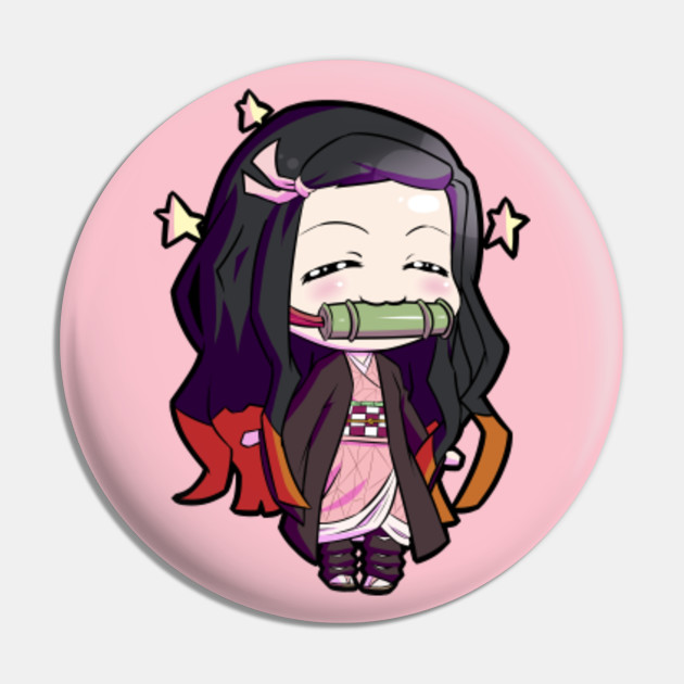 Chibi Nezuko Demon Slayer Nezuko Pin Teepublic