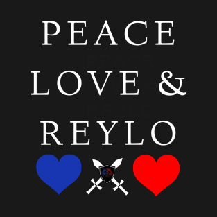 Peace, Love, & Reylo (Black Design) T-Shirt