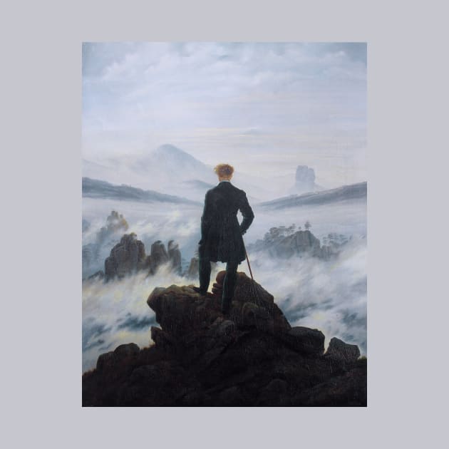 Wanderer Above the Sea of Fog Caspar David Friedrich by Amanda1775