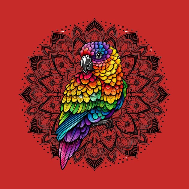 Colorful Lory by Sravudh Snidvongs