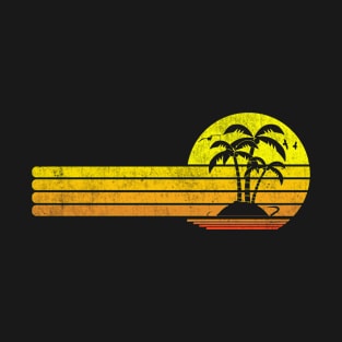 Palm Tree Tropical Beach T-Shirt