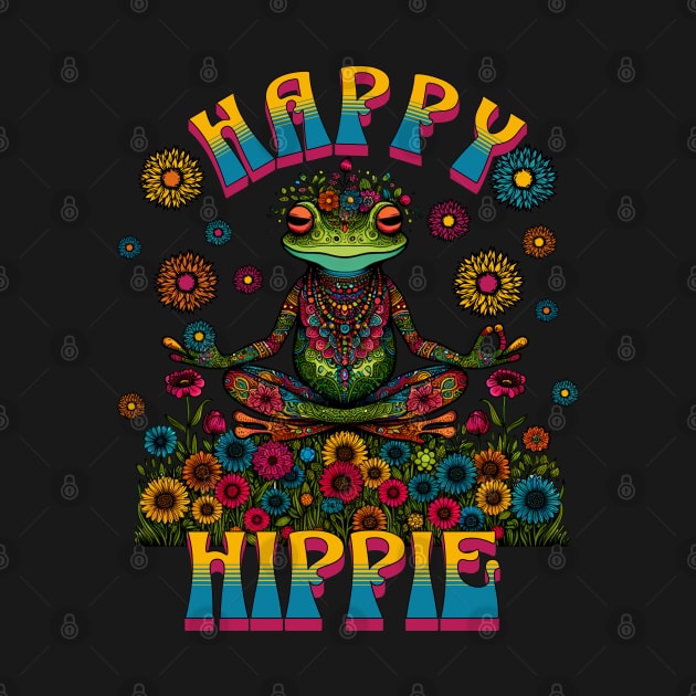 Happy Hippie Frog by RockReflections