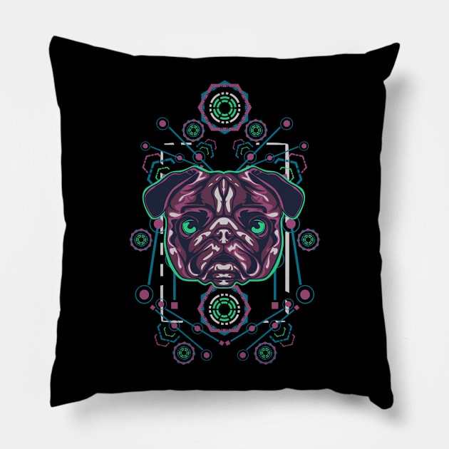 Pit Bull Pillow by ndukklinuk