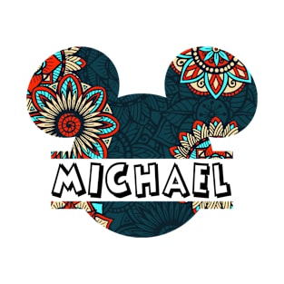 Michael Name With Seamless Pattern T-Shirt