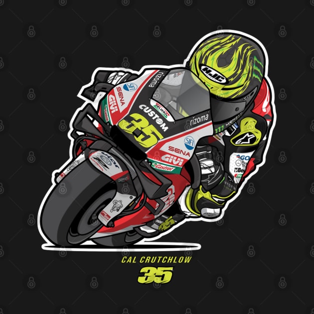 Cal Crutchlow Cartoon by lavonneroberson