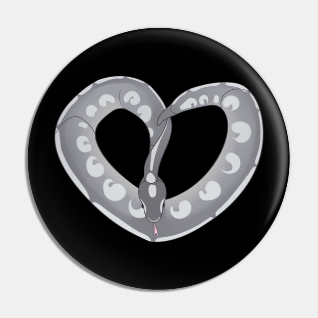 Ball Python Heart (Mystic) Pin by larkspurhearts