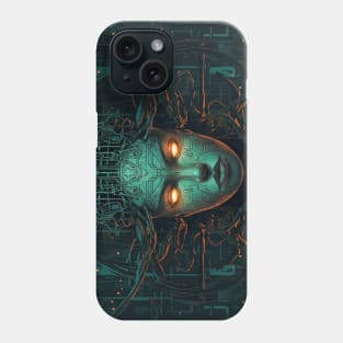 Cypherpunk Evil Cyberpunk AI System Failure Phone Case