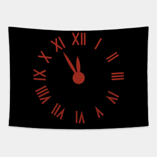 red clock1 Tapestry