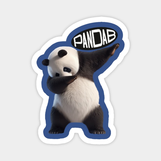 Bluto The Pandabbing Panda 3 Magnet by Just Trying To Make It Work