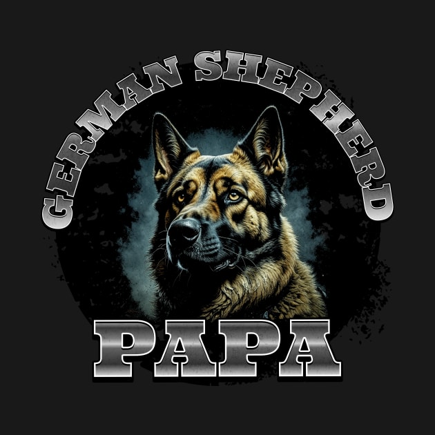 German Shepherd Papa by MEWRCH