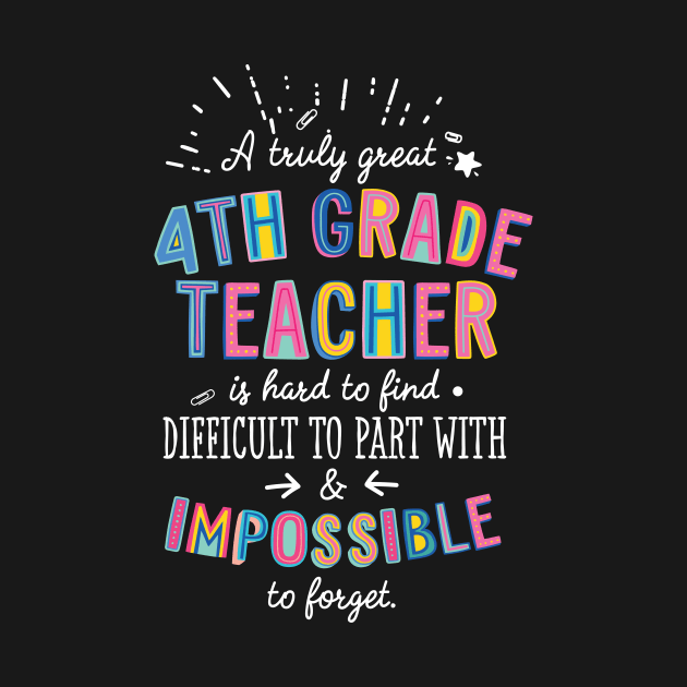 A truly Great 4th Grade Teacher Gift - Impossible to forget by BetterManufaktur