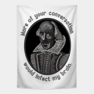 William Shakespeare Portrait and Quote Tapestry