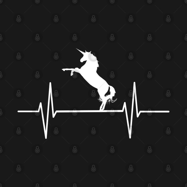 Unicorn heartbeat, unicorns lover, Animal Lover Gift by Kingostore