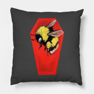 Bee coffin Pillow