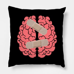 Bandaged brain Pillow