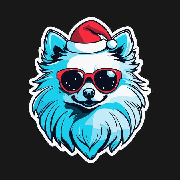 Pomeranian Christmas Illustration by FluffigerSchuh
