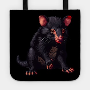 Tasmanian Devil in Pixel Form Tote