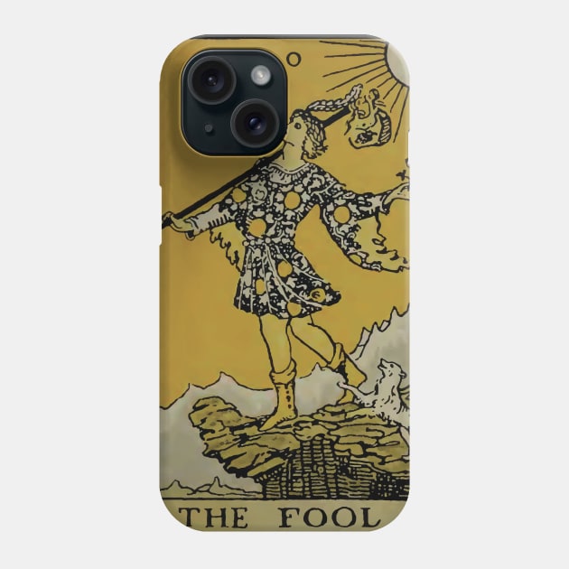 The Fool Tarot Card Phone Case by VintageArtwork