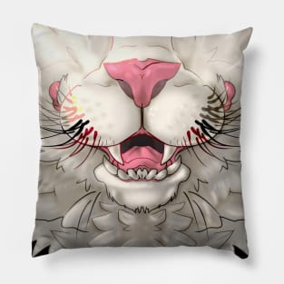 White Cat Mask Pillow