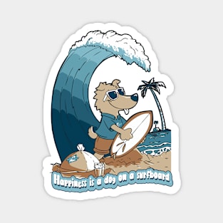 Dog surf 96010 Magnet