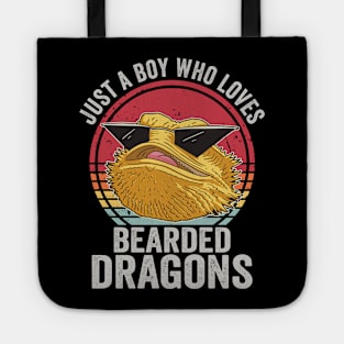 Just A Boy Who Loves Bearded Dragons Tote