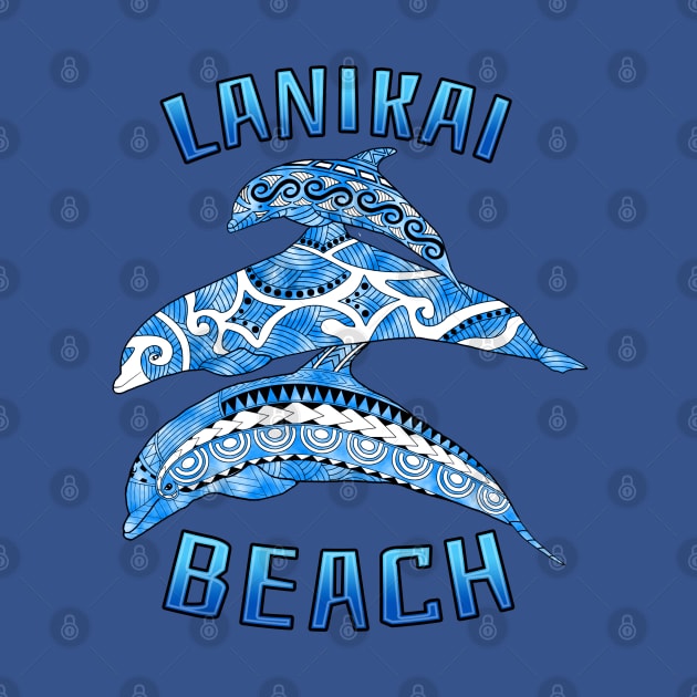 Lanikai Hawaii Vacation Tribal Dolphins by macdonaldcreativestudios