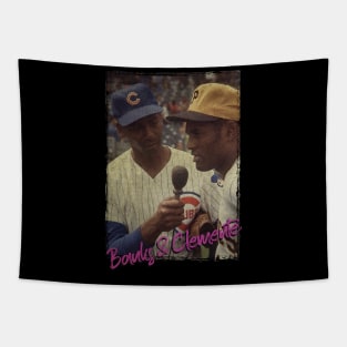 Ernie Banks and Roberto Clemente Tapestry