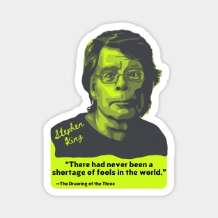 Stephen King Portrait and Quote Magnet