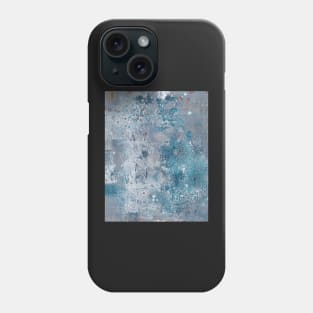 Peeling paint in blue, white and rust. Textured, rugged, weathered Phone Case