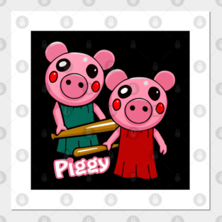 Roblox Character Head Posters And Art Prints Teepublic - pixel art de piggy roblox