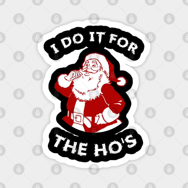 I-Do-It-For-The-Hos Magnet by Quincey Abstract Designs