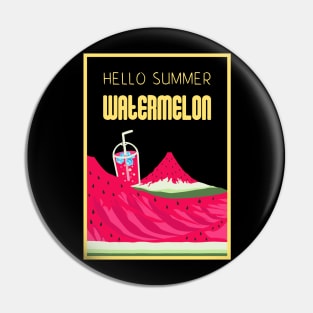 Hello Summer Watermelon Color 5 Pin