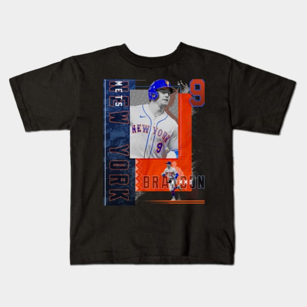 Rinkha Brandon Nimmo Baseball Paper Poster Mets 2 Kids T-Shirt
