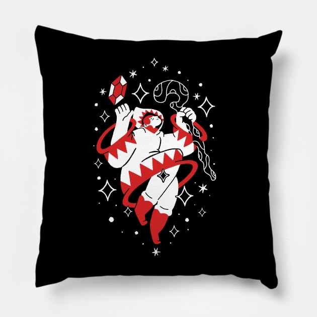 Guardian of The Light - White Mage Pillow by demonigote