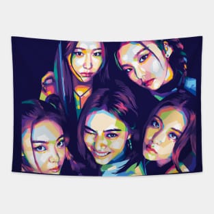 Itzy kpop WPAP Tapestry