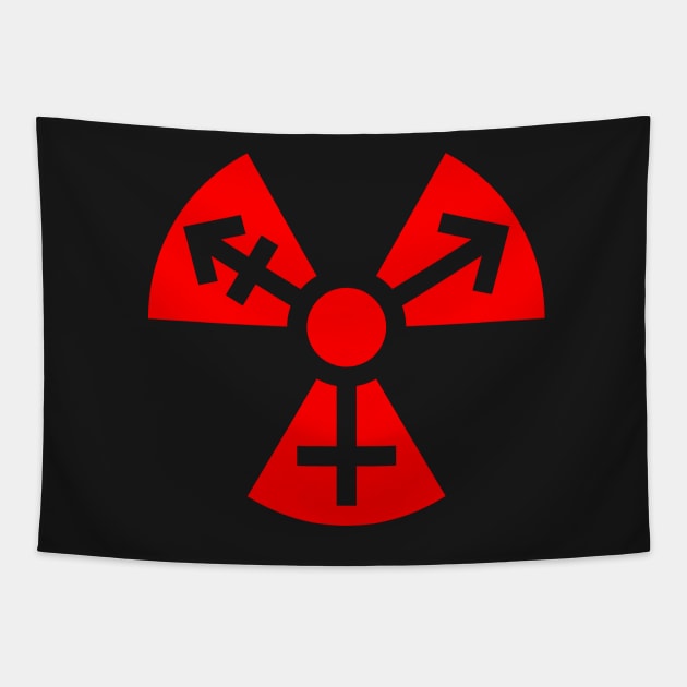 Trans Radiation - Red Tapestry by GenderConcepts