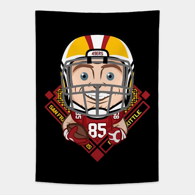 George Kittle Tapestry by Mudahan Muncul 2022