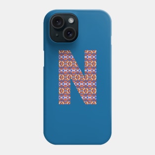 Monogram Letter N- geometric pattern Phone Case