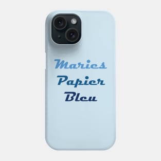 Maries Papier Bleu Text Logo Phone Case