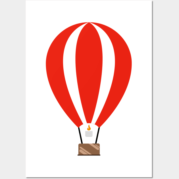 Canvas Print hot air balloon cartoon illustration 