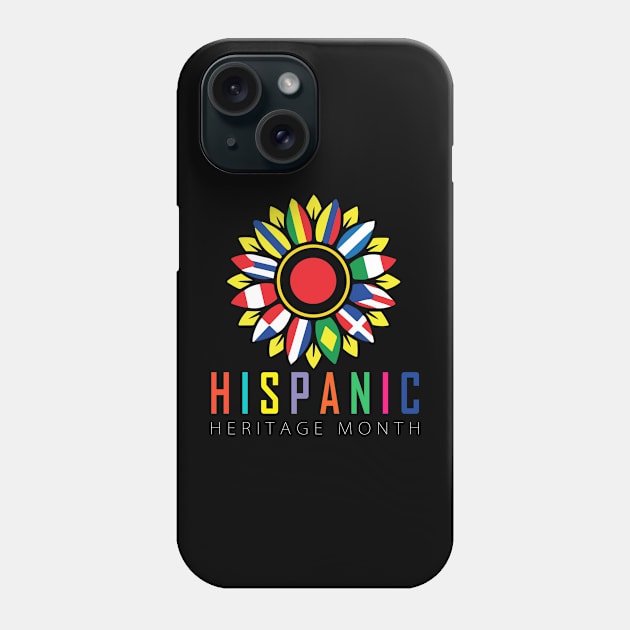 Proud Latina For Women Funny Hispanic Heritage Month Flag Phone Case by The Design Catalyst