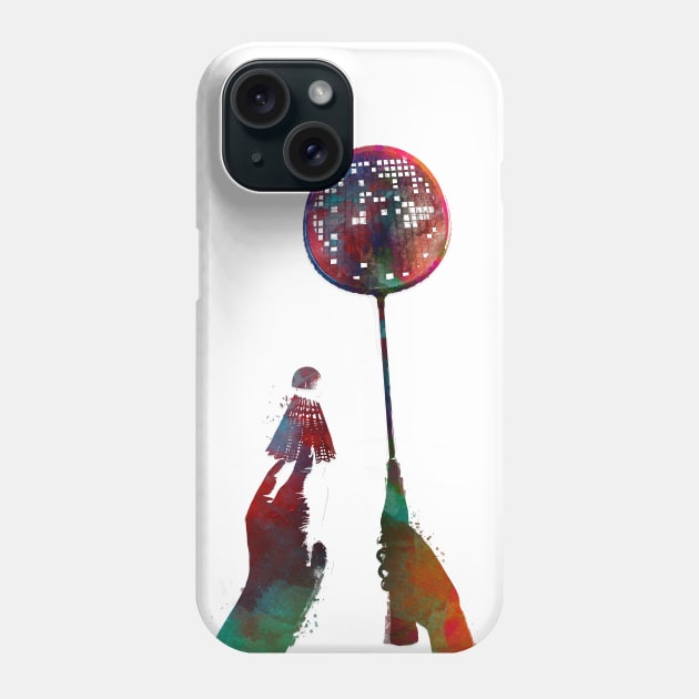 Badminton sport art #badminton Phone Case by JBJart