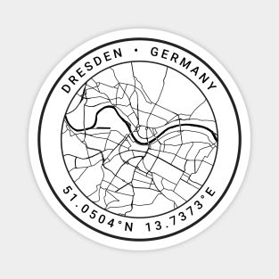 Dresden Map Magnet