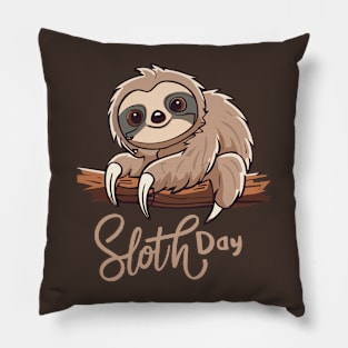 International Sloth Day – October Pillow