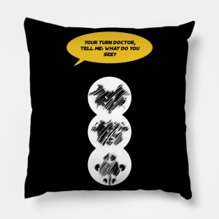 Rorschach phrases #1 Pillow