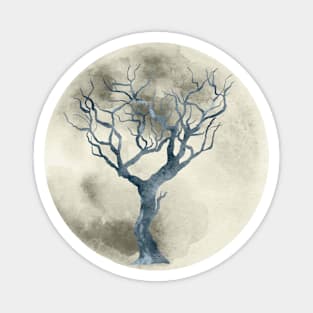 Haunted Tree Moon Magnet