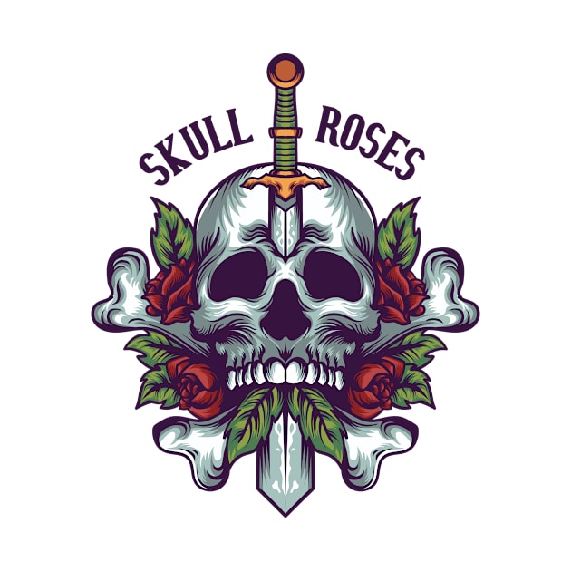 Skull Roses by Choulous79