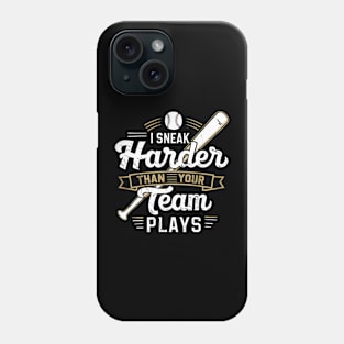 i snack harder than your team plays Phone Case