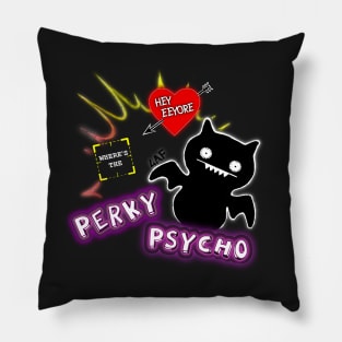 Perky Psycho-- Root and Shaw Pillow